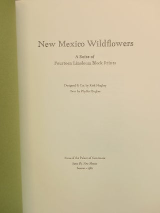 New Mexico Wildflowers; A Suite of Fourteen Linoleum Block Prints