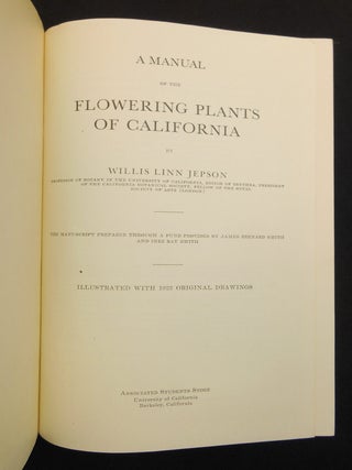 A Manual of the Flowering Plants of California