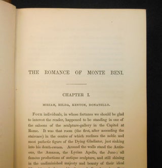 The Marble Faun; or, The Romance of Monte Beni