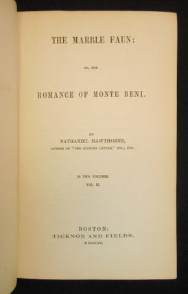 The Marble Faun; or, The Romance of Monte Beni