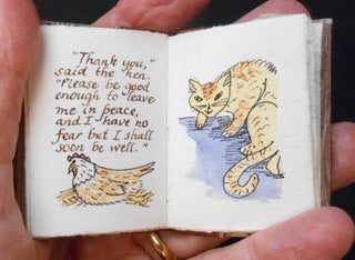 Item #26070202 The Hen and the Cat; An Aesops Fable. Donna Thomas, Aesop