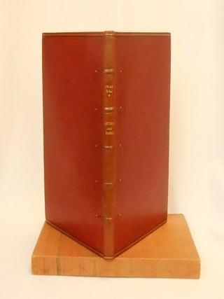 Item #260827002 Oscar Weil Letters and Papers. Fine Binding, Oscar Weil, Flora J. Arnstein,...