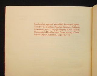 Oscar Weil Letters and Papers