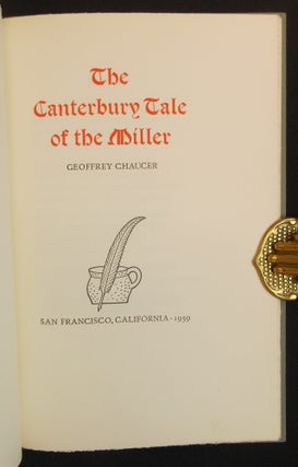 Item #260827010 The Canterbury Tale of the Miller. Geoffrey Chaucer, Paul Q. Forster, Decorations