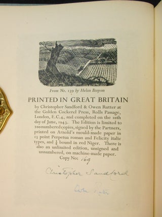 Pertelote, A Sequel to Chanticleer, Being a Bibliography of The Golden Cockerel Press, October 1936 - April 1943