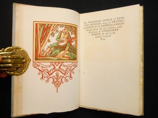 Item #33330950 The Wedding Songs of Edmund Spenser, being the Prothalamion & the Epithalamion;...