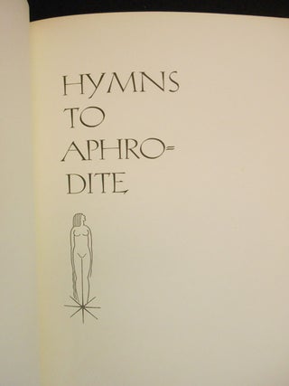 Item #33331000 Hymns to Aphrodite. Homeric Hymns, John Edgar, Valenti Angelo