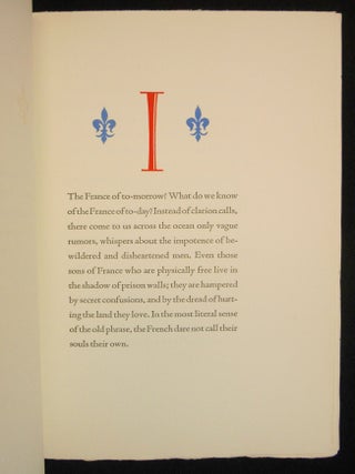 France of To-morrow