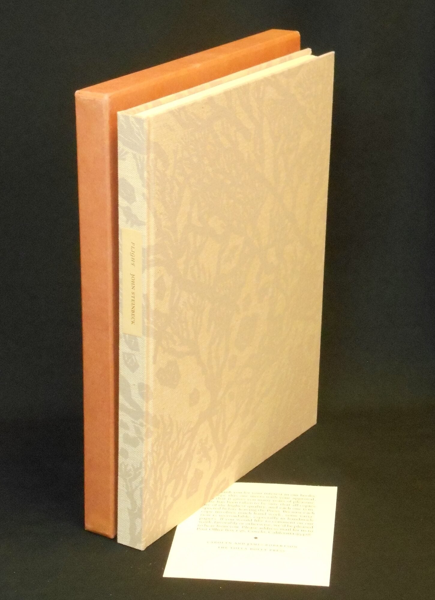 Flight; A story | John Steinbeck, Wallace Stegner, Karin Wikstrom ...