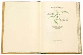 Item #CNAP100 Leaves of Grass. Walt Whitman