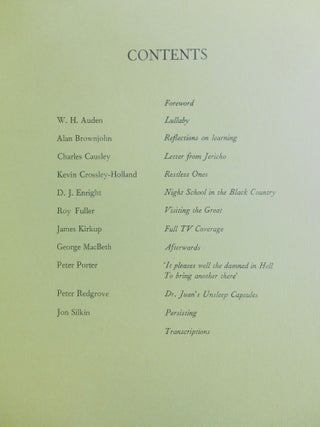 A Tribute to W. H. Auden