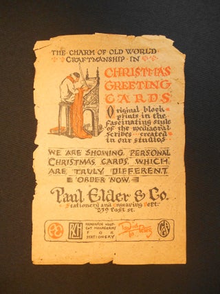Item #CNBR495 Christmas Greeting Cards. Paul Elder, Co