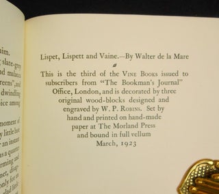 Lispet, Lispett and Vaine