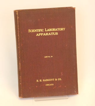 Item #CNFBV124 Price List No. 20 of Scientific Laboratory Apparatus. Publisher's Catalogue