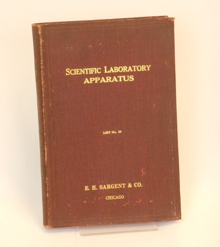 Item #CNFBV124 Price List No. 20 of Scientific Laboratory Apparatus. Publisher's Catalogue.