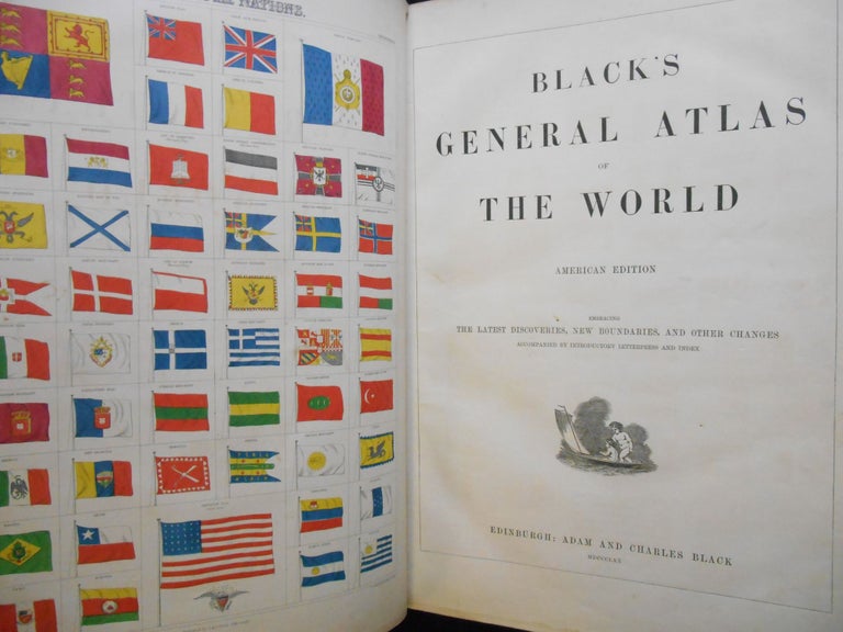 Item #CNGC04 Black's General Atlas of the World, American Edition, Embracing the Latest Discoveries, New Boundaries, and Other Changes. Publisher.