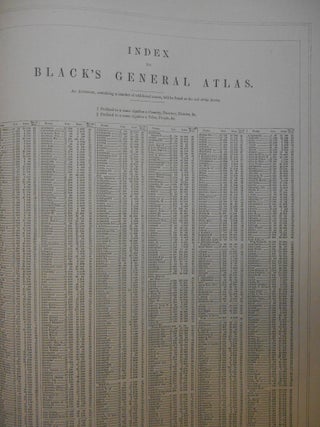 Black's General Atlas of the World, American Edition, Embracing the Latest Discoveries, New Boundaries, and Other Changes