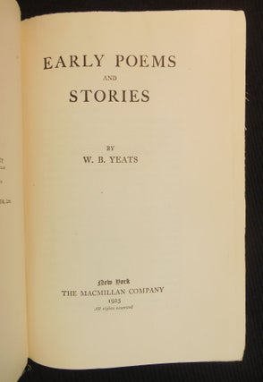 Early Poems and Stories