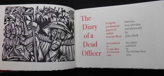 The Diary of a Dead Officer; Being the Posthumous Papers of Arthur Graeme West