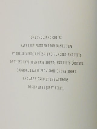 A Century for the Century, Fine Printed Books from 1900 to 1999