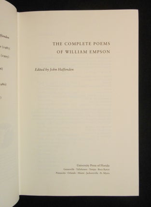The Complete Poems of William Empson