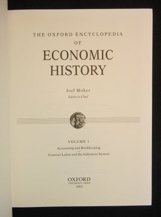 The Oxford Encyclopedia of Economic History