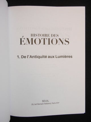 Histoire des Émotions
