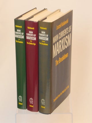 Item #CNJL2467 Main Currents of Marxism; Its Rise, Growth, and Dissolution. Leszek Kolakowski, P....