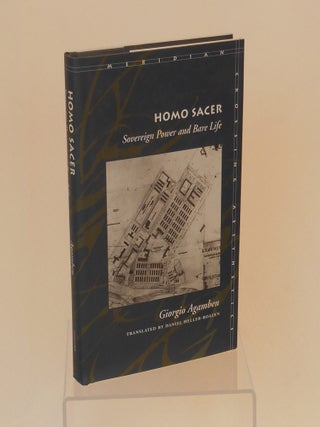 Item #CNJL2617 Homo Sacer; Sovereign Power and Bare Life; (Meridian, Crossing Aesthetics)....