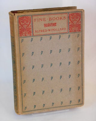 Item #CNJL448 Fine Books. General, The Connoisseur's Library, Alfred W. Pollard, Cyril Davenport