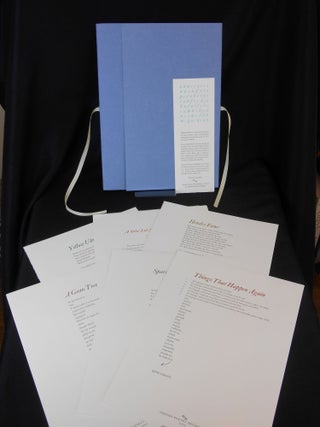 Oxford Poetry Broadsides; First Series. Anne Carson, Wendy Cope, Crawford.