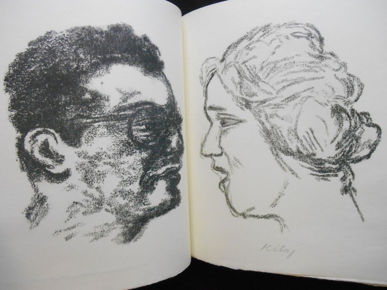 Item #CNJL600 Kaddish for Naomi Ginsberg, 1894-1956, with two other related poems, White Shroud and Black Shroud. Allen Ginsberg, Helen Vendler, R. B. Kitaj, Introduction, Artist.