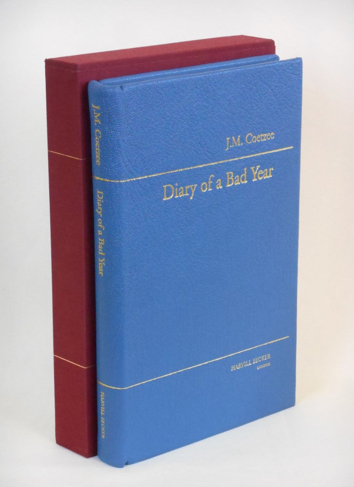 Item #CNJL601 Diary of a Bad Year. J. M. Coetzee.