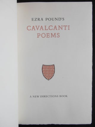 Ezra Pound's Cavalcanti Poems