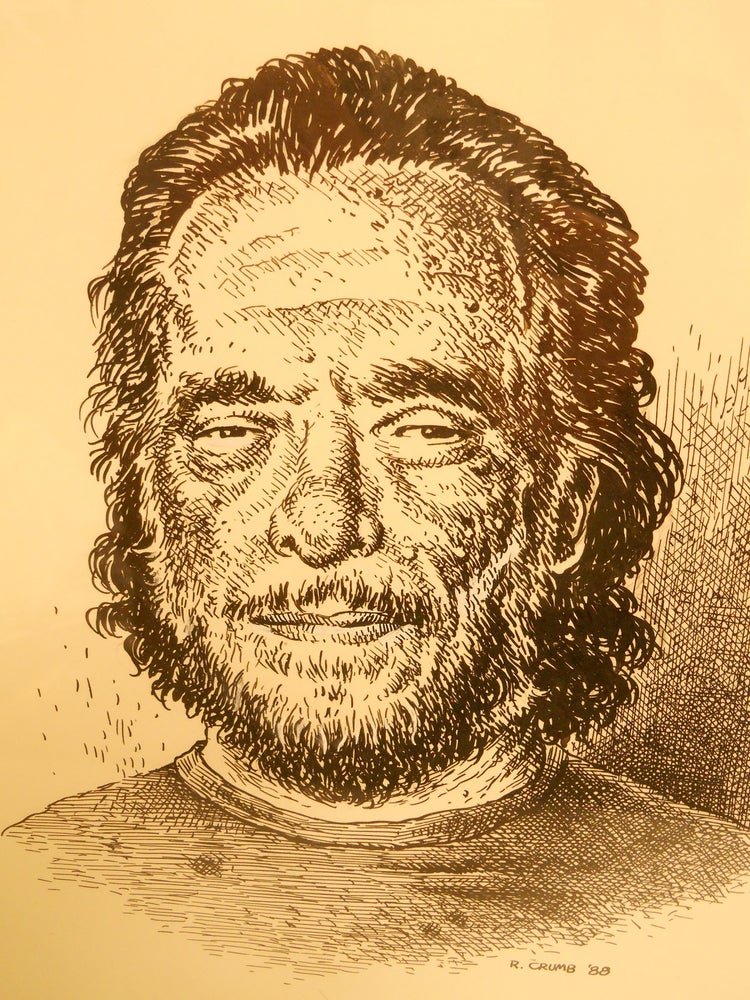 Item #CNJZ0003 [Ink Sketch of Bukowski] Original Portrait of Charles Bukowski. R. Crumb.