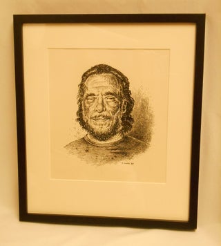 [Ink Sketch of Bukowski] Original Portrait of Charles Bukowski