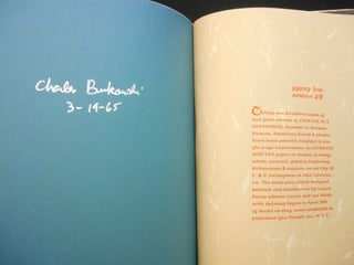 Crucifix In a Deathhand; Charles Bukowski: New Poems 1963-65