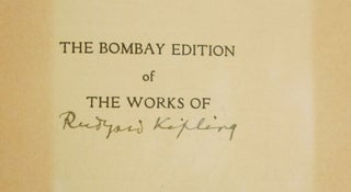 Item #CNSZ08 The Bombay Edition of The Works of Rudyard Kipling. Rudyard Kipling