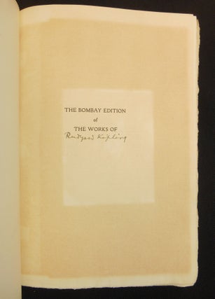 The Bombay Edition of The Works of Rudyard Kipling