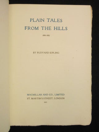 The Bombay Edition of The Works of Rudyard Kipling