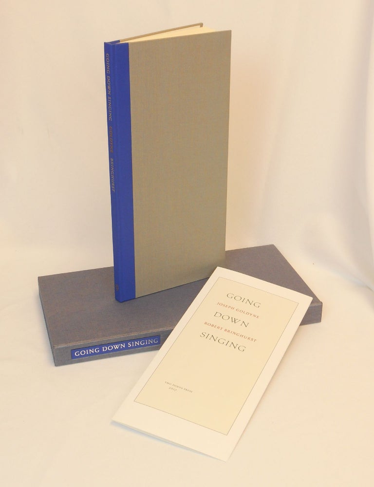 Item #CNTPP01 Going Down Singing; A Poem in Nine Parts by Robert Bringhurst with ten burnished aquatints by Joseph Goldyne. Robert Bringhurst, Joseph Goldyne, Artist.