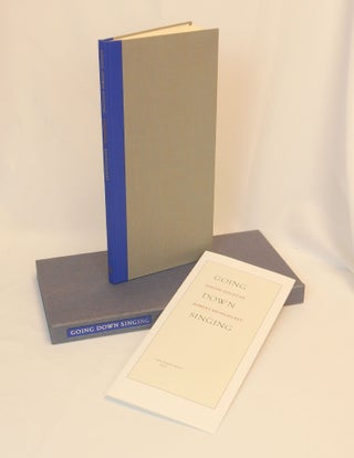 Item #CNTPP01 Going Down Singing; A Poem in Nine Parts by Robert Bringhurst with ten burnished...