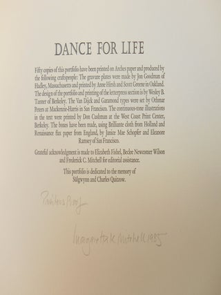 Dance For Life; Isadora Duncan and Her California Dance Legacy At the Temple of Wings