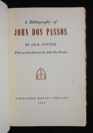 A Bibliography of John Dos Passos