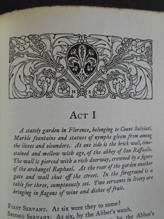 The Tocsin, A Drama of the Renaissance