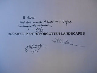 Rockwell Kent's Forgotten Landscapes (Association Copy, Inscribed)