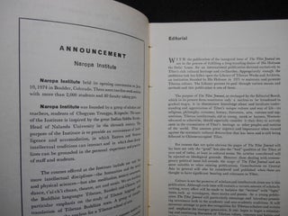 The Tibet Journal, Volume 1, Number 1, July/September 1975; An International Publication for the Study of Tibet